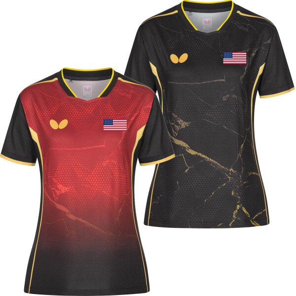 Butterfly Table Tennis 2024 Team USA Lady Shirt - Front